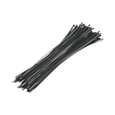 Faseta colier plastic negru 3.5x370mm 100 buc/set Longroad