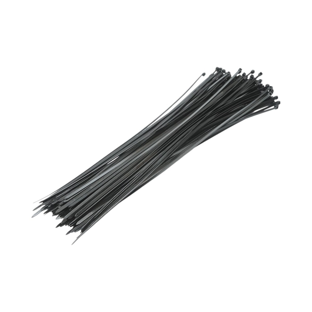 Faseta colier plastic negru 3.5x400mm 100 buc/set Longroad