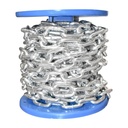 Lant electrogalvanizat 7.9x32.3x30mm DIN5685A 10m/rola tambur plastic