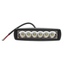 Lampa 6 LED-uri si lupa 10-60V 18W unghi de radiere 60 patrat