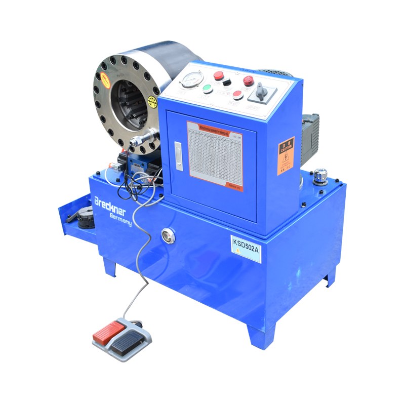 Masina de sertizat furtunuri hidraulice fi 4-51mm 3kW, 220V cu schimbare rapida