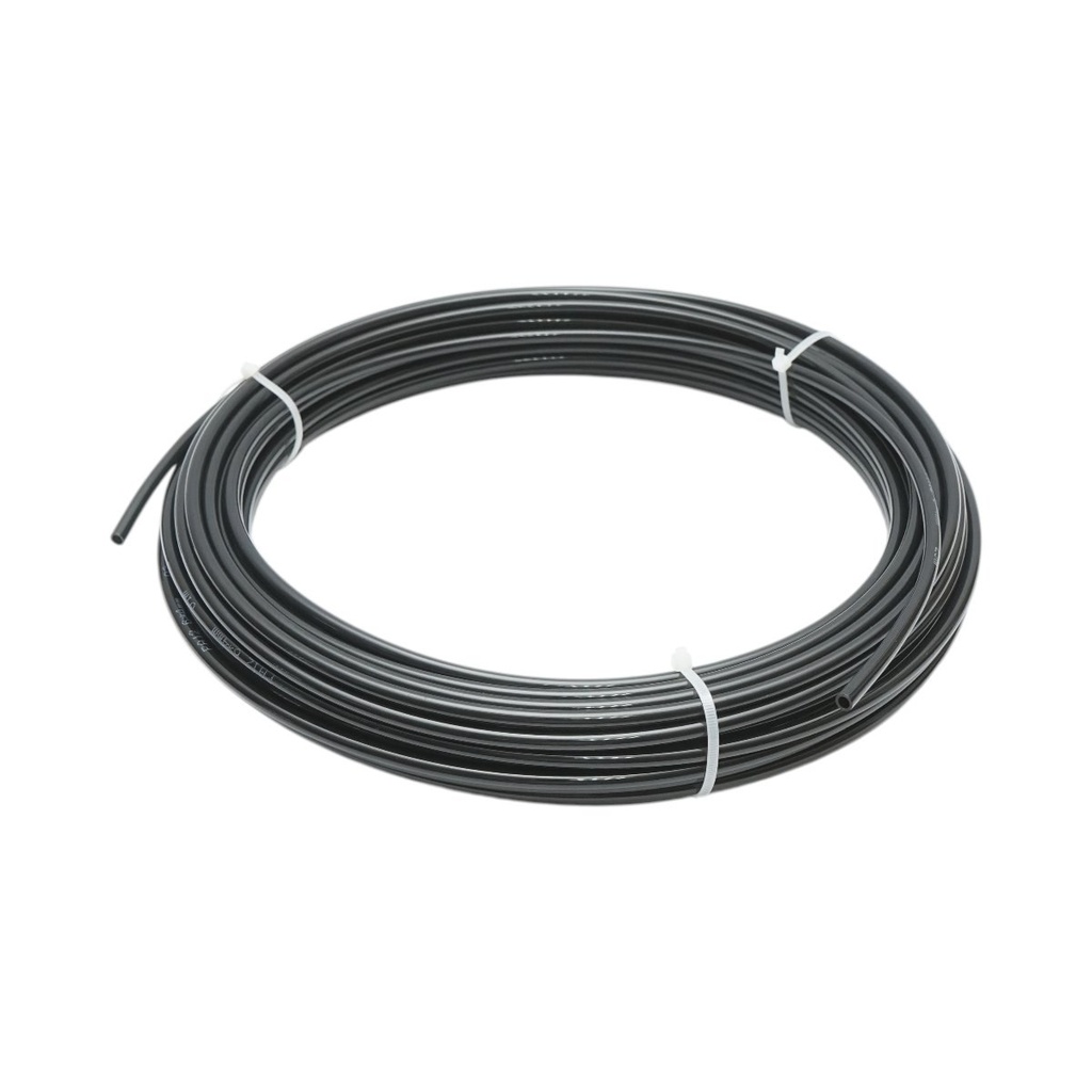 Tub aer poliamida negru 6x4mm 25m/rola