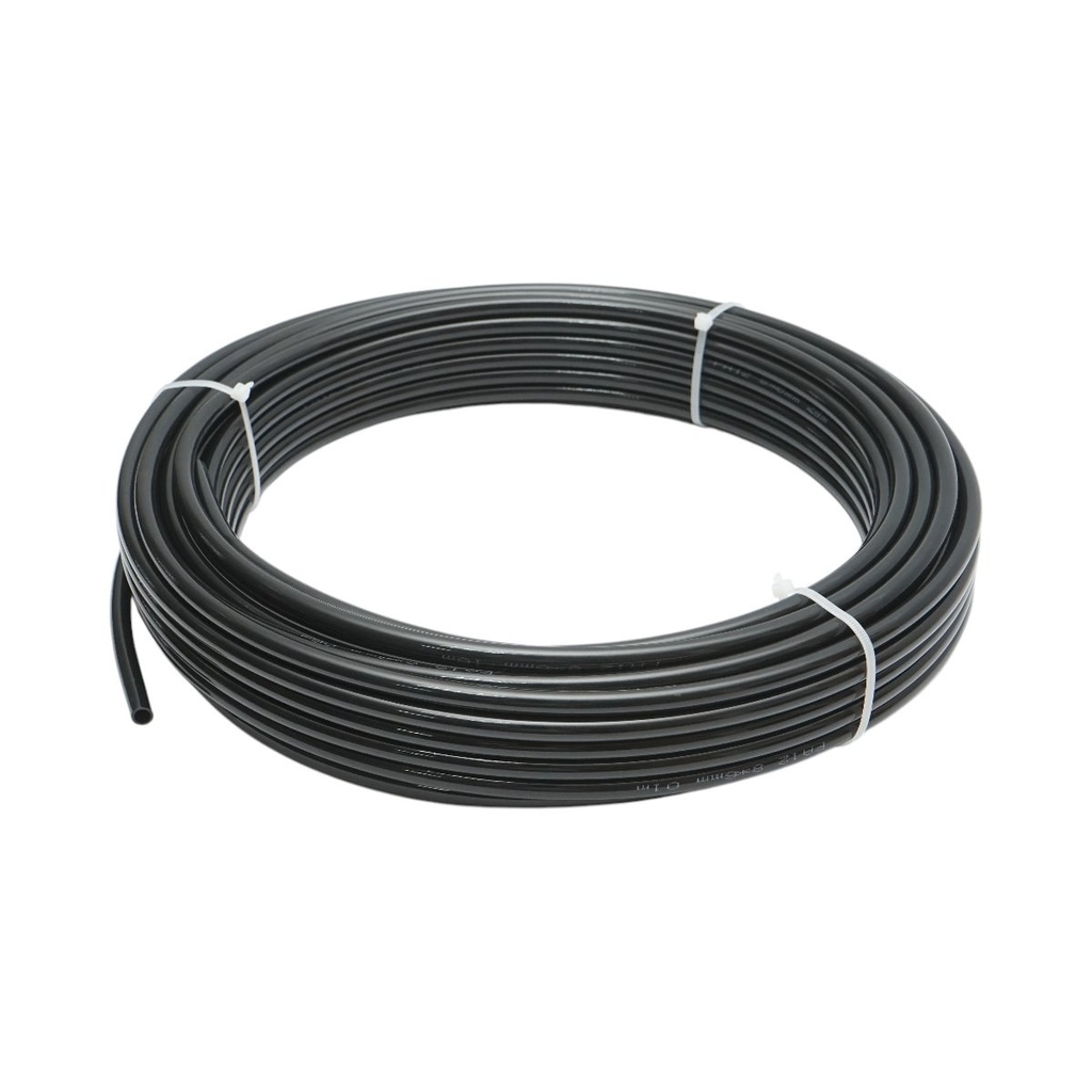 Tub aer poliamida negru 8x6mm 25m/rola