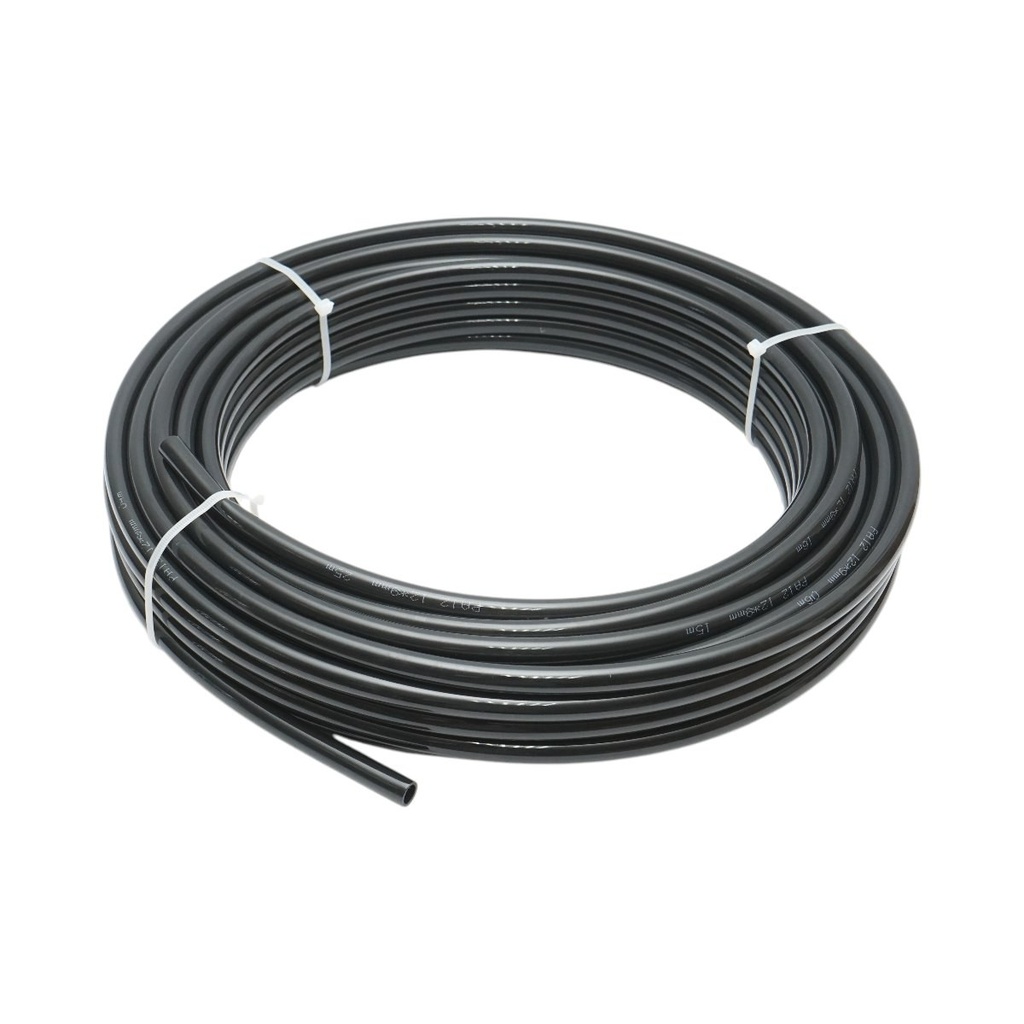 Tub aer poliamida negru 12x9mm 25m/rola