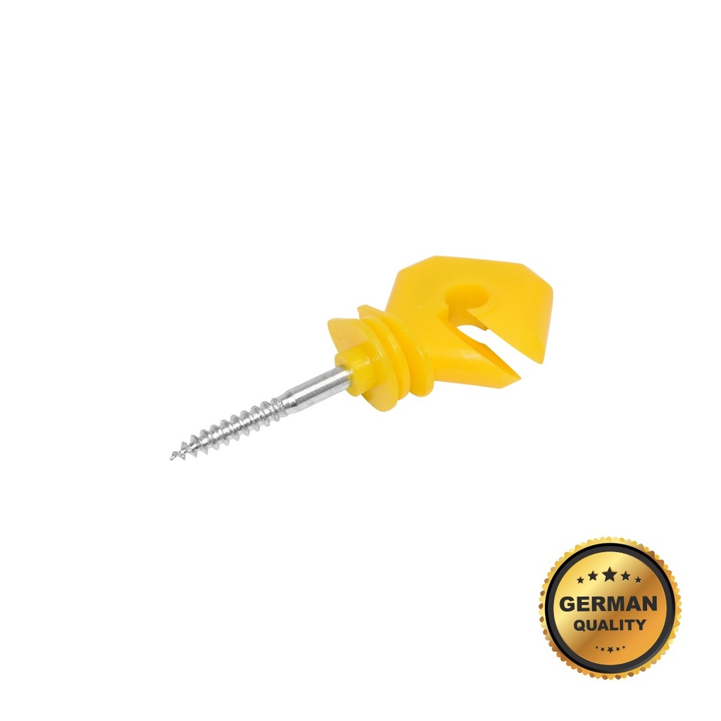Izolator premium tip romb galben pentru gard electric
