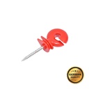Izolator inelar premium rosu 91x35mm pentru gard electric