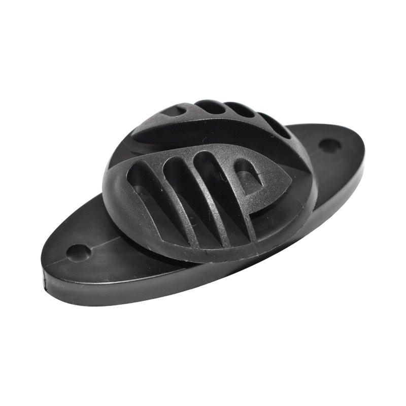 Izolator plat negru 70x40mm pentru gard electric