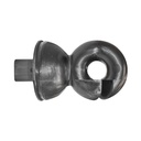 Izolator inelar negru pentru stalp metalic 59x33mm gard electric