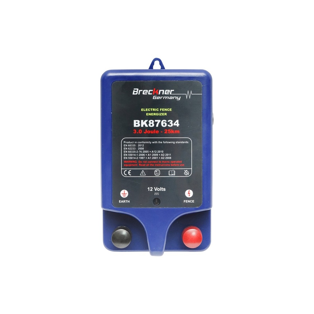 Generator impulsuri 220V 3 Joule 25 km cu impamantare pentru gard electric