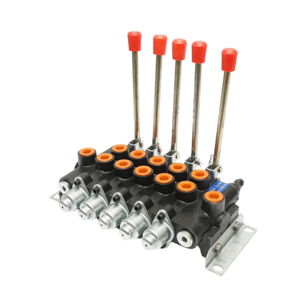 Distribuitor hidraulic 5 manete, debit 80L/min, presiune 200 bar