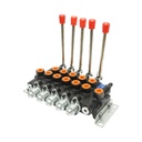 Distribuitor hidraulic 5 manete, debit 80L/min, presiune 200 bar