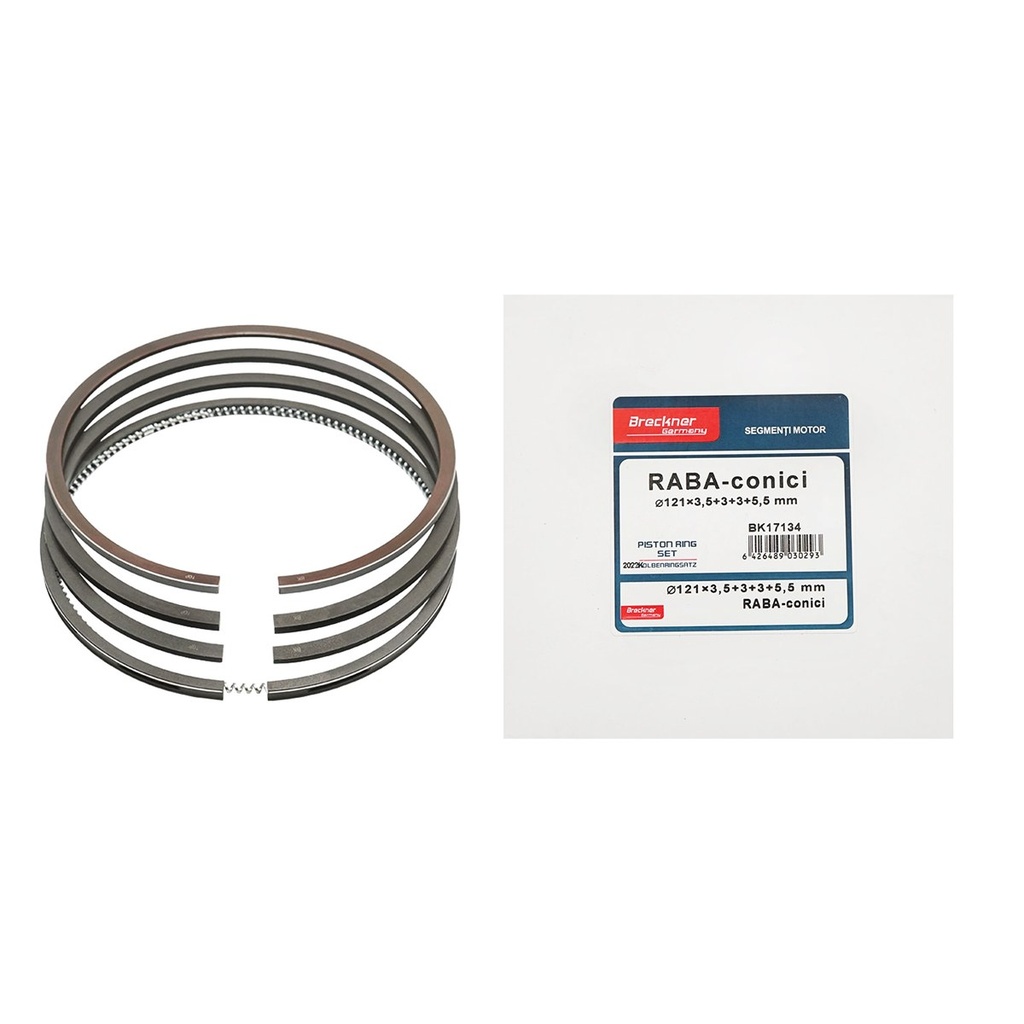 Segmenti motor RABA B conici fi 121x3,5+3+3+5mm