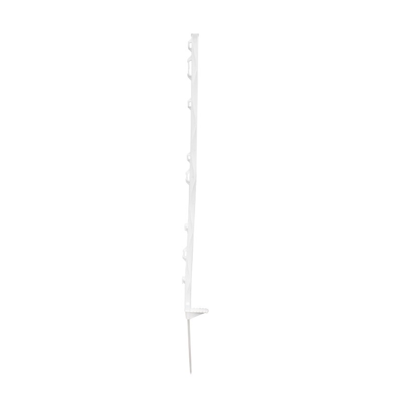 Stalp din plastic 1110mm alb pentru fir gard electric