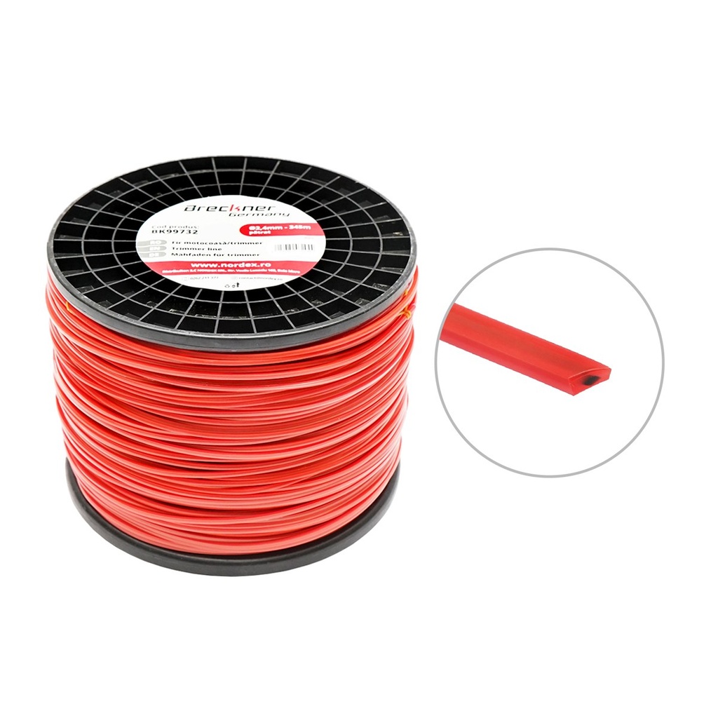 Fir patrat pentru motocoasa, 2.4 mm x 345 m
