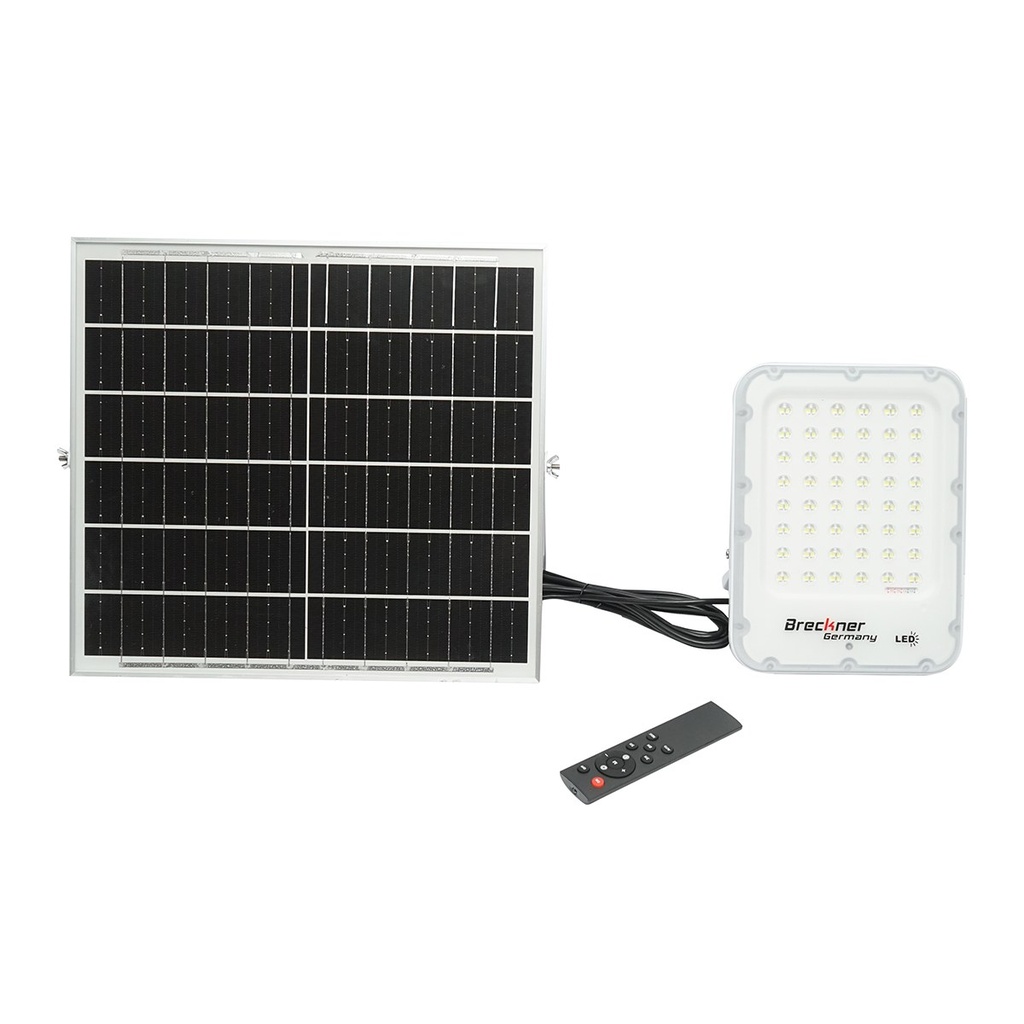 Proiector LED 150W cu panou solar monocristalin 25W, telecomanda si acumulator inclus