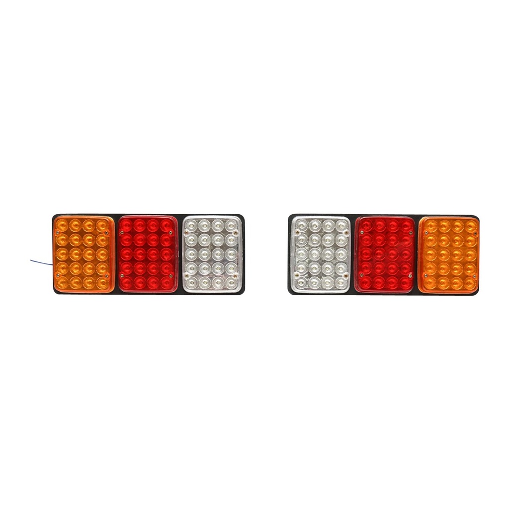 Set lampi stop spate LED cu 3 functii 12V - 24V. 330x140mm.