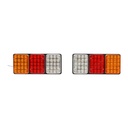 Set lampi stop spate LED cu 3 functii 12V - 24V. 330x140mm.