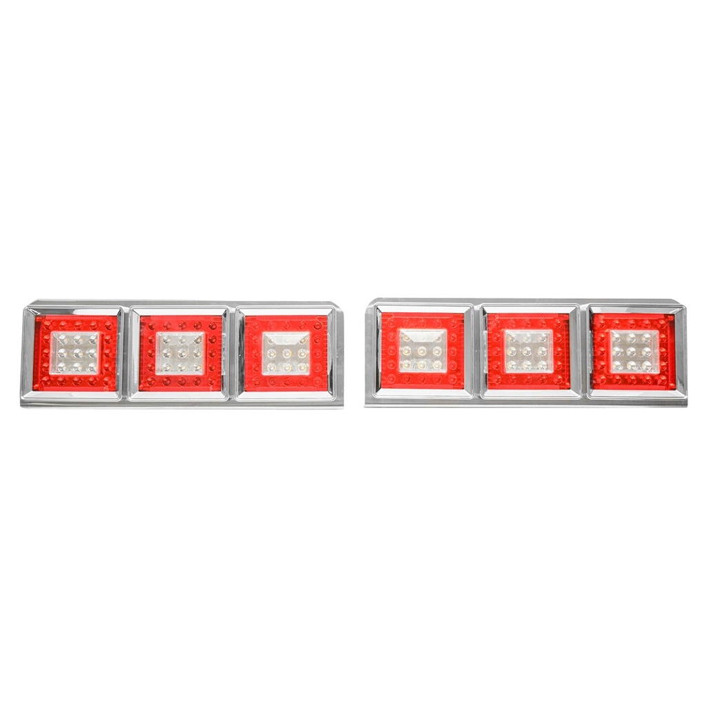 Set lampi spate camion cu LED fara semnalizare 598x220, 12/24V