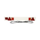Bara remorca 1220mm, 2x lampa LED, 1x lampa ceata LED, 2x triunghi reflectorizant, cablu 6m si priza 7 pini 12/24V