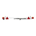 Bara remorca ajustabila 1000-1600mm 2x lampa LED, 2x triunghi reflectorizant, cablu 6m si priza 7 pini 12/24V