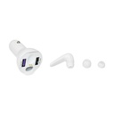 Casca bluetooth cu incarcare la priza auto tip bricheta