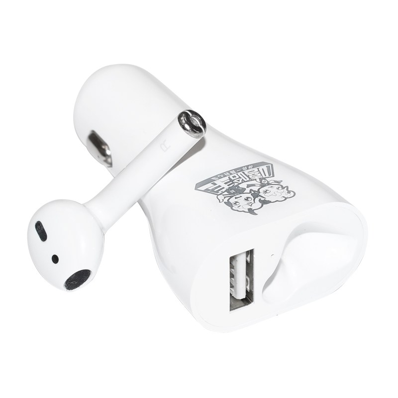 Casca bluetooth cu incarcare la priza auto tip bricheta