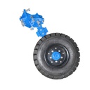 Roata cu brat, anvelopa industriala 650/10 pentru plug reversibil hidraulic