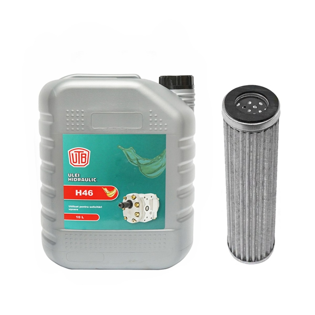 Pachet schimb filtru si ulei hidraulic H46 10L pentru tractor UTB U-445