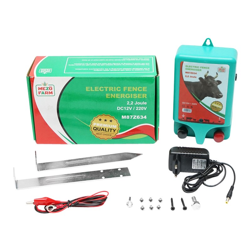 Generator impulsuri 12V/220V 2.2 Joule pentru gard electric Mezofarm