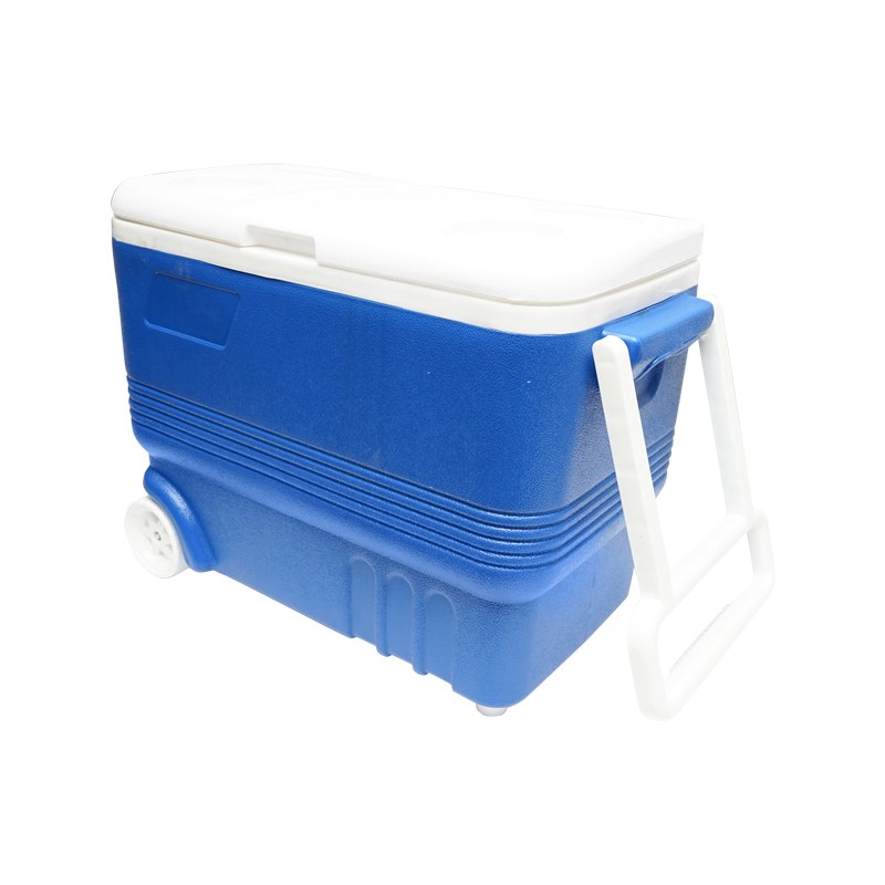 Lada frigorifica pentru picnic 45L albastra cu roti 610x330x440mm