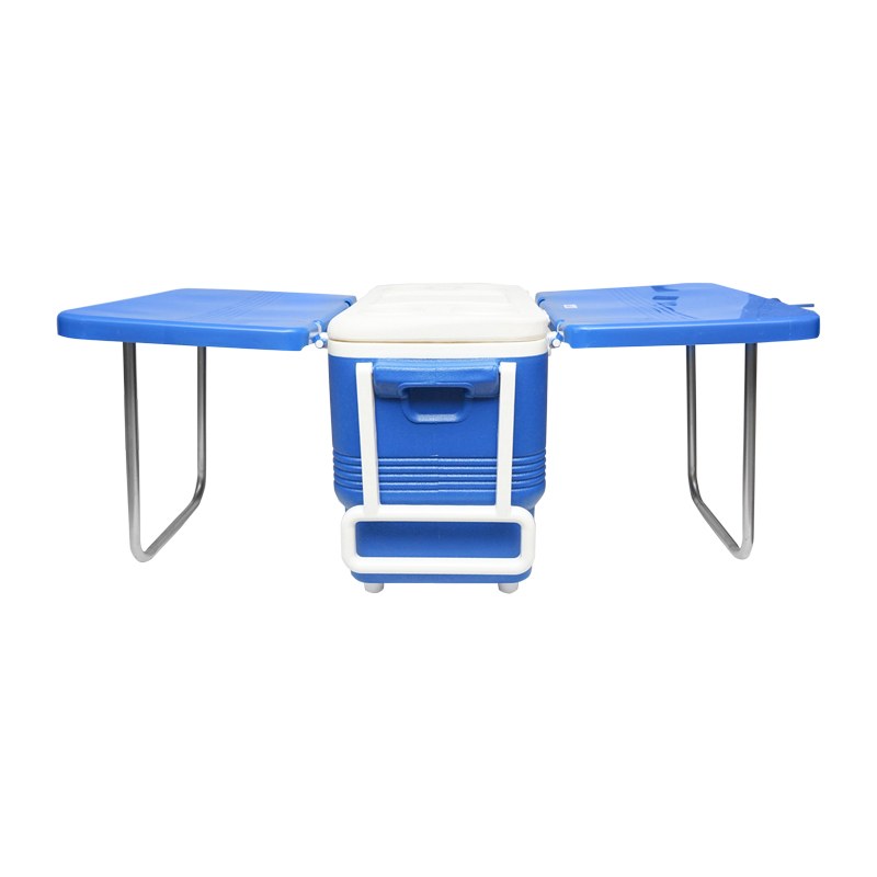 Lada frigorifica pentru picnic 45L albastra cu masa 610x405x445mm