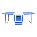 Lada frigorifica pentru picnic 45L albastra cu masa 610x405x445mm