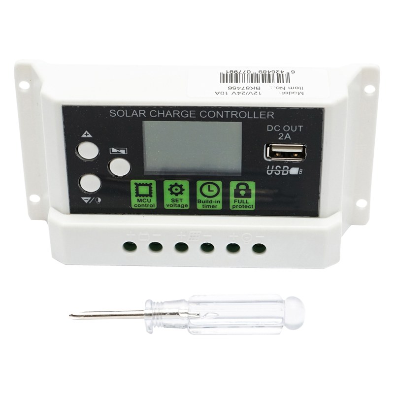 Regulator tensiune pentru panou solar 10A 12V/24V port USB 5V/2A