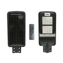 Lampa solara LED iluminat stradal 60W, 6500K cu panou solar, senzor de miscare si prindere pe stalp IP65
