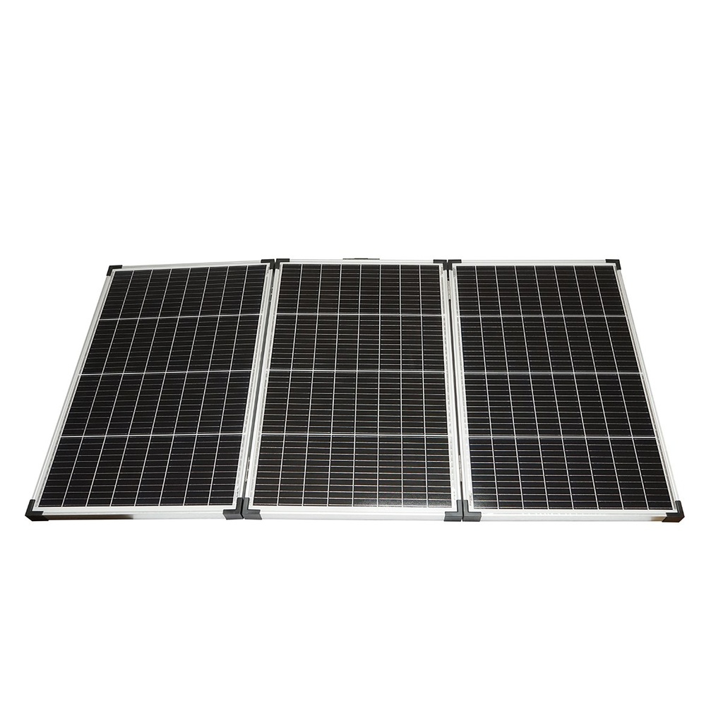 Panou solar 240W portabil fotovoltaic monocristalin tip valiza cu regulator tensiune 12/24V 20Ah 2 USB-uri