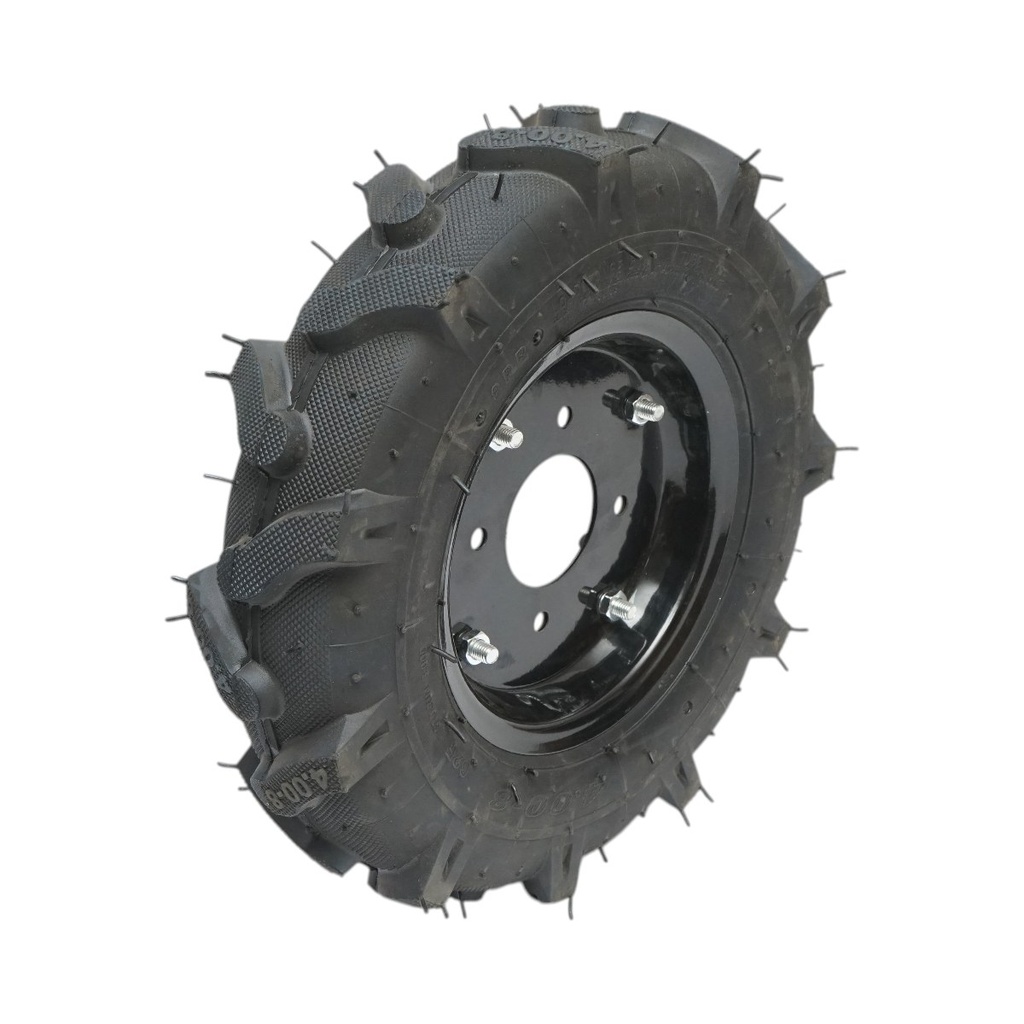 Roata completa 400/8 R1 8PR crampon cu janta neagra