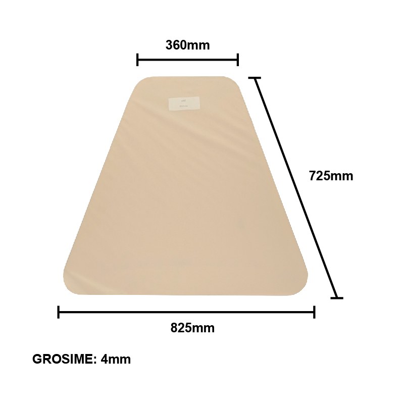 [AMAT6-106648] Geam 825x725x4mm lateral fix cabina tronconica tip nou UTB U-650