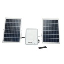 Lampa LED cu panouri solare 50W proiector 150W telecomanda, baterie 3,2V/40Ah