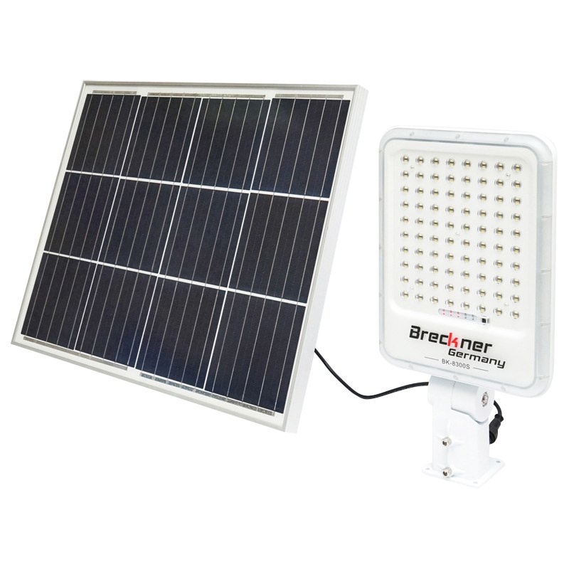 Proiector LED 30W cu panou solar si baterie 3,2V/40Ah si suport articulat