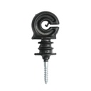 Izolator inelar PP ECO negru mat pentru fir gard electric