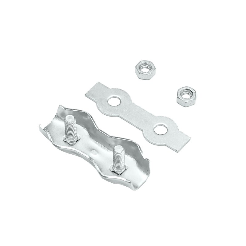 Conector fir electric galvanizat cu suruburi pentru gard electric