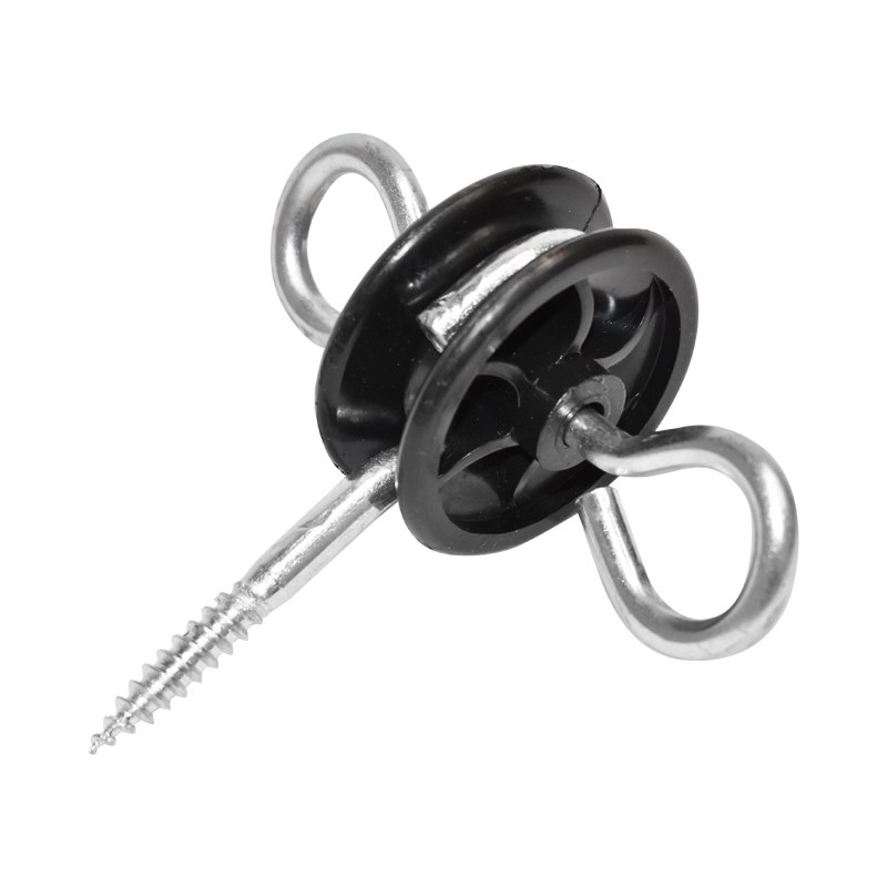 Izolator cu ancorare dubla 5.8mm 85x87mm gard electric