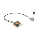 Distribuitor hidraulic cu 2 manete, lungime cablu 2m, presiune 250 bar, debit 80L/min
