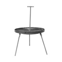 Disc pentru gratar cu margine din otel, 3 picioare si maner, 460 mm, cu stanta UTB