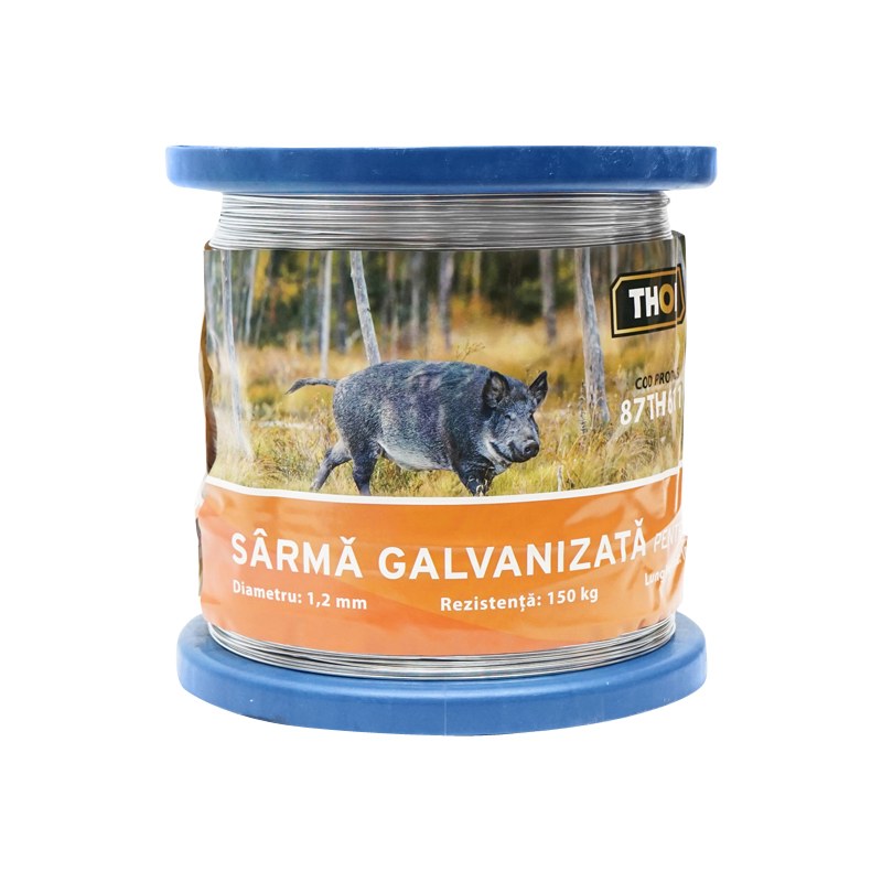Sarma galvanizata pentru gard electric 1,2mm x 1000m Thor