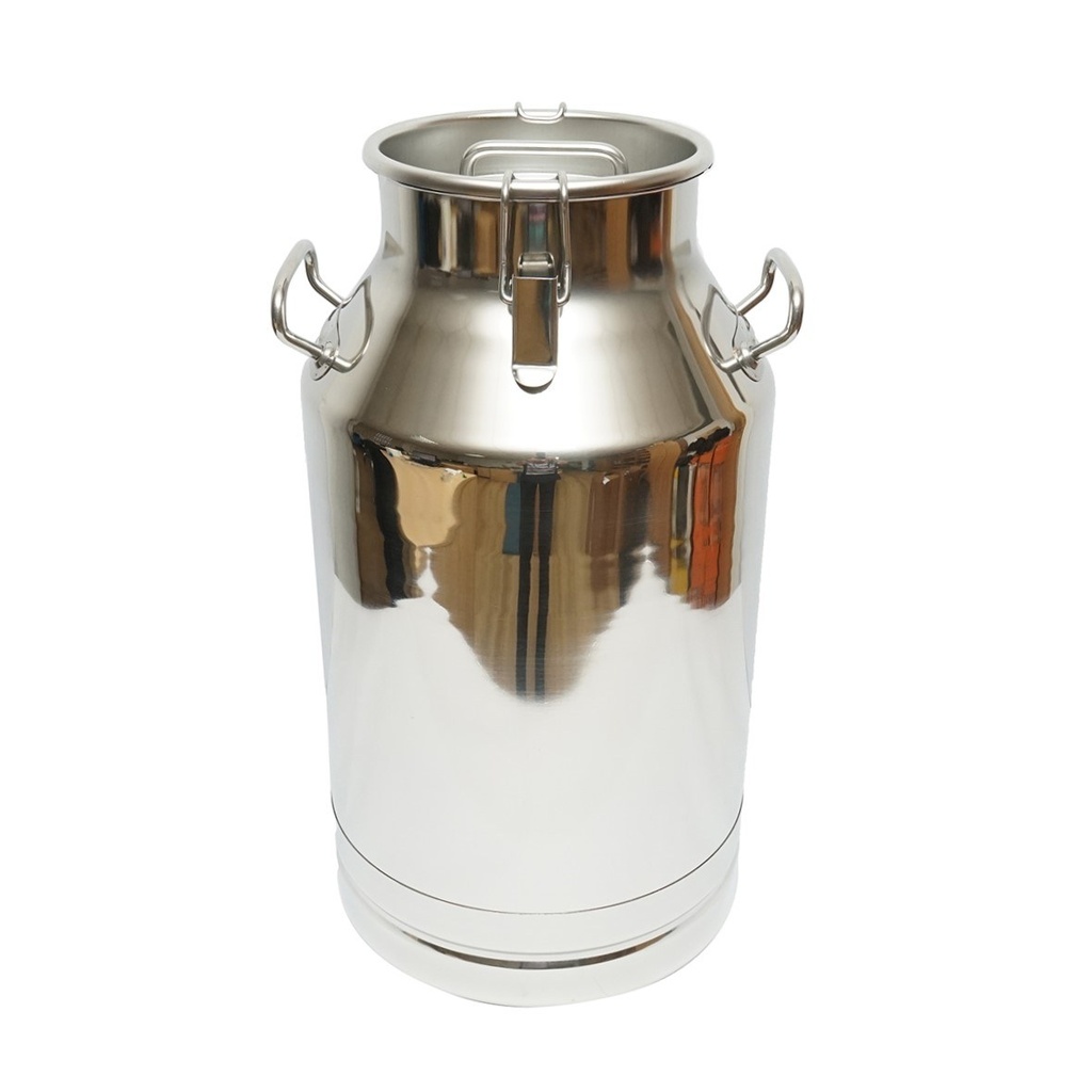 Bidon de inox pentru lapte cu capac 40L aparat de muls vaci