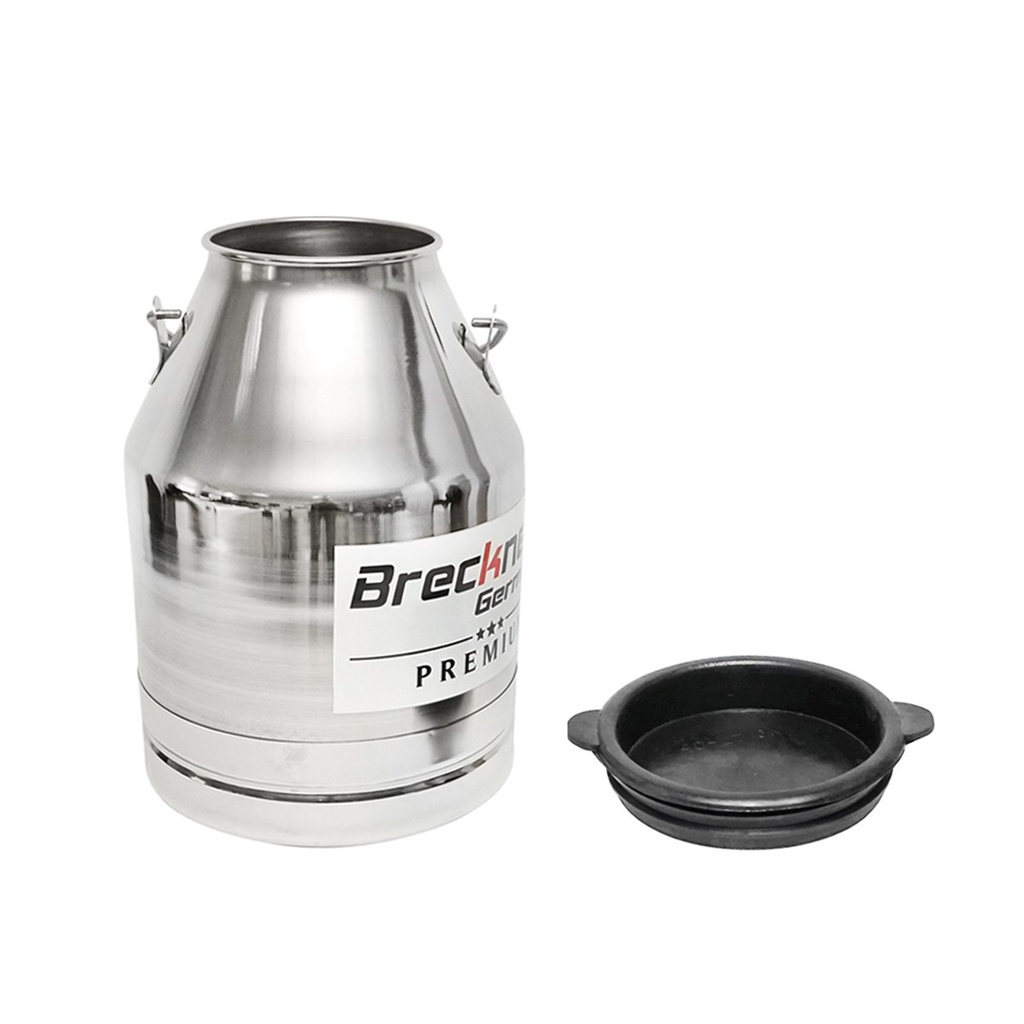 Bidon de inox cu capac pentru lapte 30L aparat de muls vaci