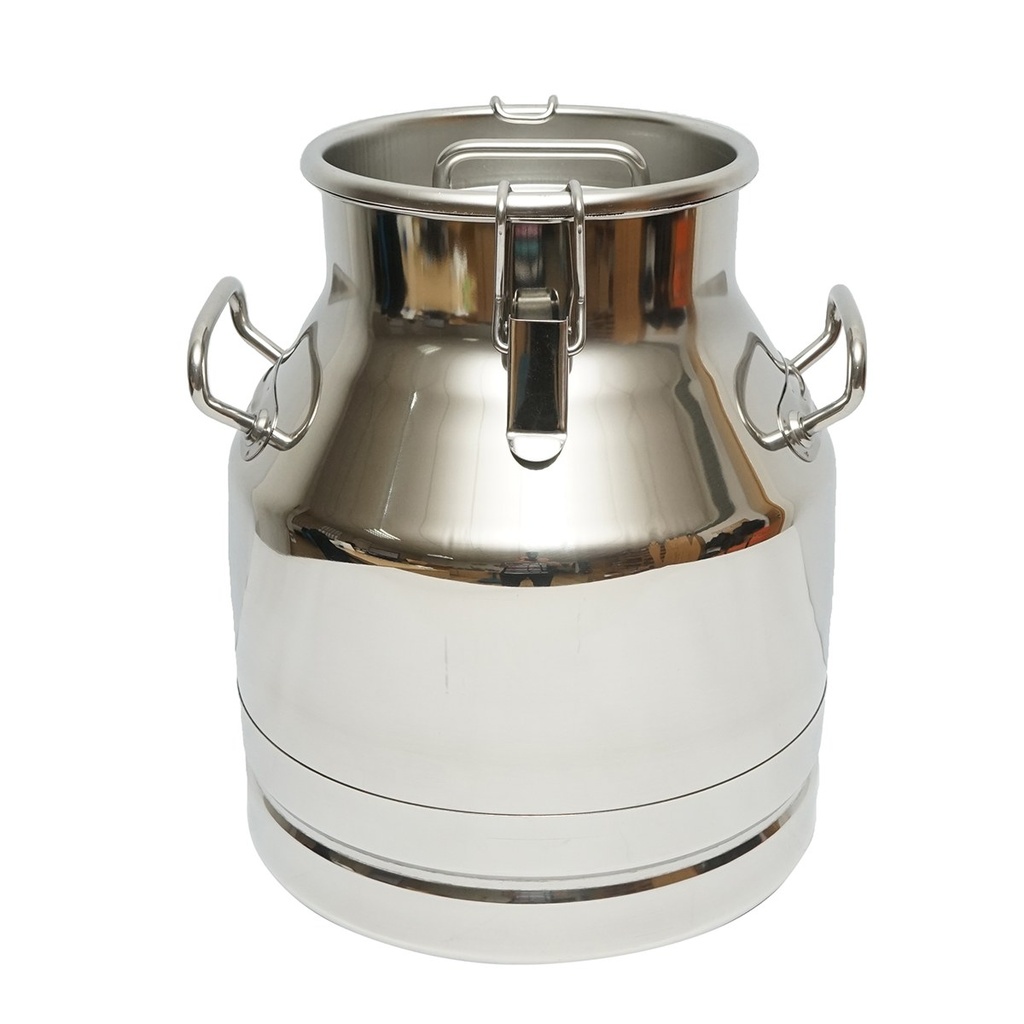 Bidon de inox pentru lapte cu capac 20L aparat de muls vaci