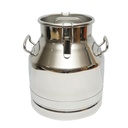 Bidon de inox pentru lapte cu capac 20L aparat de muls vaci