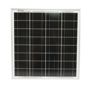 Panou solar 30W fotovoltaic monocristalin cu cablu de conectare 90cm si tensiune maxima 18V 420x405x25mm
